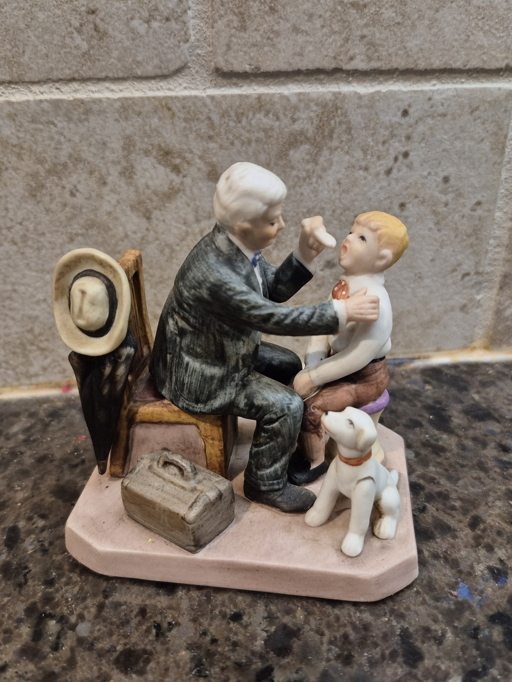 Norman Rockwell Museum Country Doctor Vintage Collectible Figurine 1984